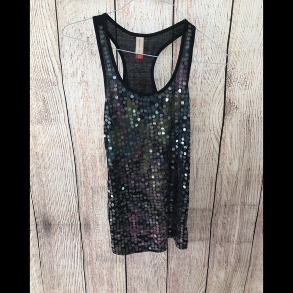 Black No Boundaries sequin‎ top size small (3-5)